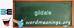 WordMeaning blackboard for gildale